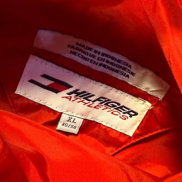 Vintage Y2K Tommy Hilfiger Athletics Reversible Vest Mens XL Red Black 2000 - Picture 2 of 10